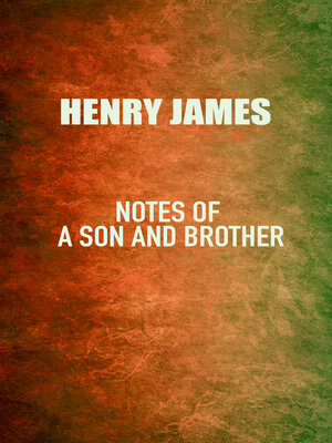 cover image of Notes of a Son and Brother